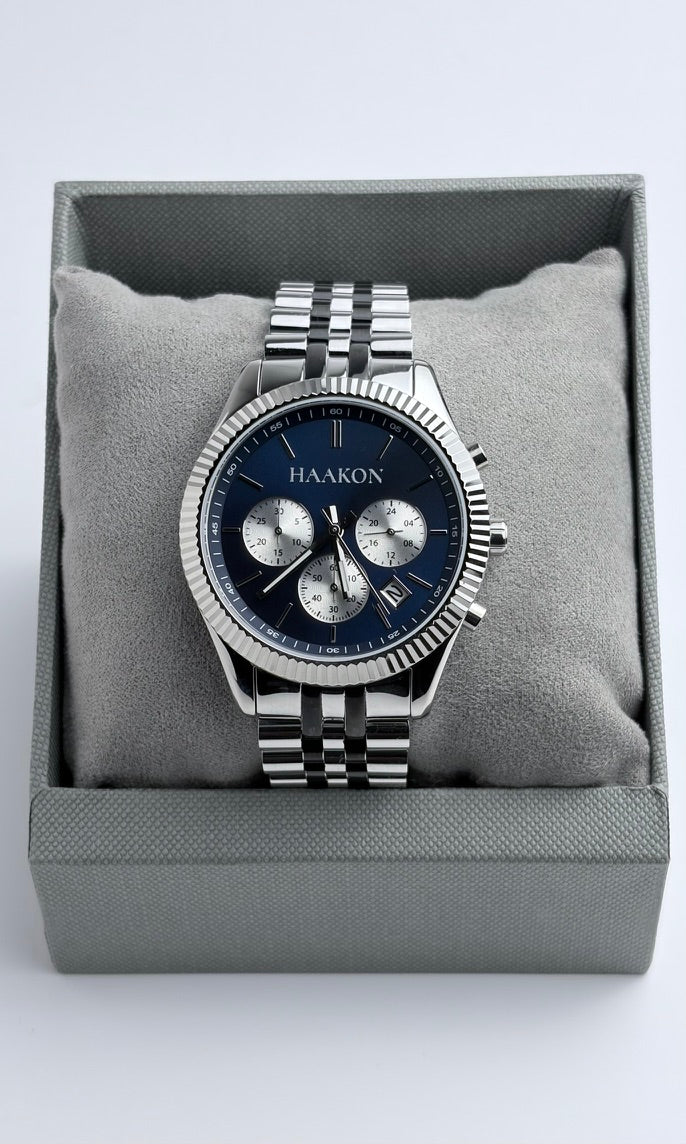 HAAKON Chrono 1 - Navy/Silver