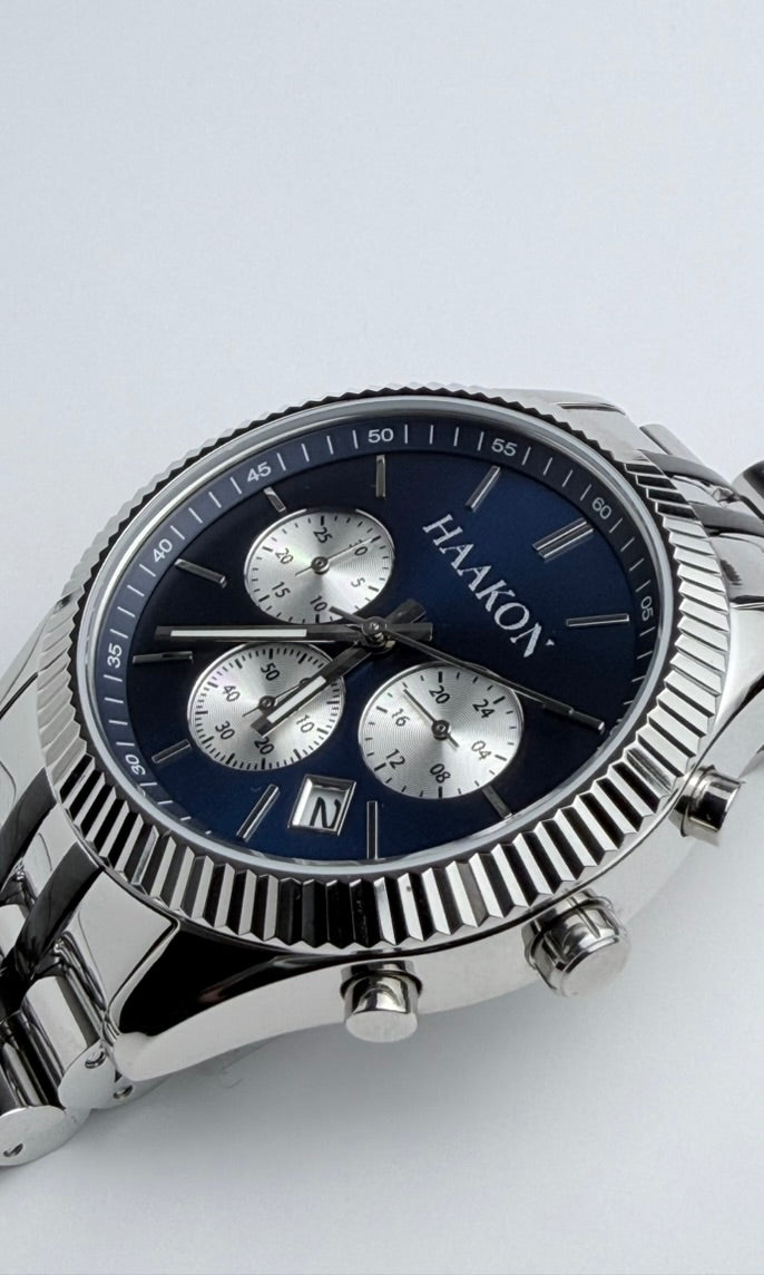 HAAKON Chrono 1 - Navy/Silver
