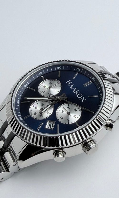 HAAKON Chrono 1 - Navy/Silver