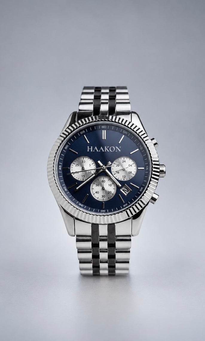 HAAKON Chrono 1 - Navy/Silver
